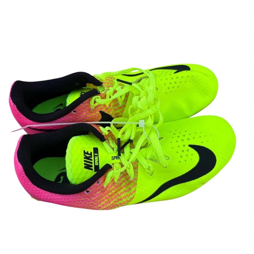 Mamba Nike Bright Yellow‎ and Pink Sneakers w/o spikes 7.5 New